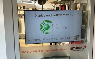 Digital Signage-Lösung für Etavis Fürstenland und Herisau