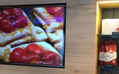 Digitale Infobildschirme für tagesaktuelle Speisekarten